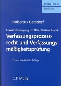 Abbildung von: Verfassungsprozessrecht und Verfassungsmäßigkeitsprüfung - C.F. Müller