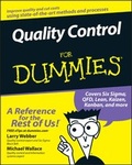 Cover: Quality Control for Dummies - Wiley