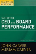 Cover: The Policy Governance Model and the Role of the Board Member. A Carver Policy Governance Guide - Jossey-Bass