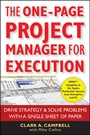 Cover: The One-Page Project Manager for Execution - Wiley