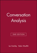 Cover: Conversation Analysis - Polity Press
