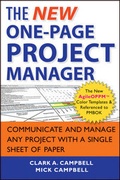 Cover: The New One-Page Project Manager - Wiley