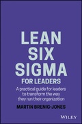 Cover: Lean Six Sigma For Leaders - Wiley