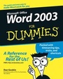 Cover: Word 2003 For Dummies - Wiley