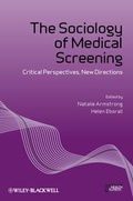 Cover: The Sociology of Medical Screening - Wiley