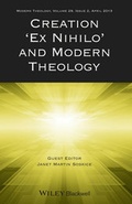 Cover: Creation "Ex Nihilo" and Modern Theology - Wiley