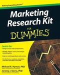 Cover: Marketing Research Kit For Dummies - Wiley