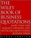 Cover: The Wiley Book of Business Quotations - Wiley
