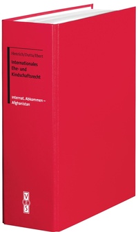 Abbildung von: Internationales Ehe- und Kindschaftsrecht - Verlag für Standesamtswesen