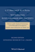 Cover: Wittgenstein: Rules, Grammar and Necessity - Wiley