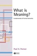 Cover: What is Meaning? - Wiley