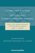 Cover: Wittgenstein: Understanding and Meaning - Wiley