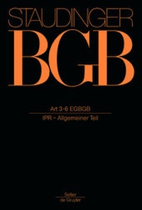 Abbildung von: BGB: Kommentar zum Bürgerlichen Gesetzbuch mit Einführungsgesetz und Nebengesetzen - Sellier - De Gruyter