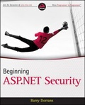 Cover: Beginning ASP.NET Security - Wrox Press