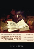 Cover: The Wiley-Blackwell Encyclopedia of Eighteenth-Century Writers and Writing 1660 - 1789 - Wiley