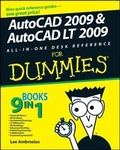 Cover: AutoCAD 2009 & AutoCAD LT 2009 All-in-One Desk Reference For Dummies - Wiley