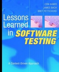 Enlarge image Cover: Lessons Learned in Software Testing - Wiley