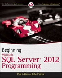 Abbildung von: Beginning Microsoft SQL Server 2012 Programming - Wrox Press