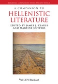 Cover: A Companion to Hellenistic Literature - Wiley