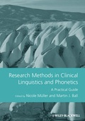 Cover: Research Methods in Clinical Linguistics and Phonetics - Wiley