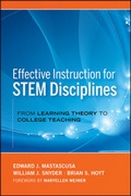 Cover: Effective Instruction for STEM Disciplines - Jossey-Bass