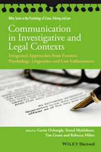Enlarge image Cover: Communication in Investigative and Legal Contexts - Wiley