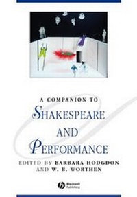 Enlarge image Cover: A Companion to Shakespeare and Performance - Wiley