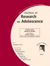 Enlarge image Cover: Journal of Research on Adolescence - Wiley