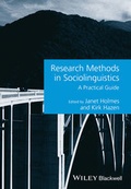 Cover: Research Methods in Sociolinguistics - Wiley