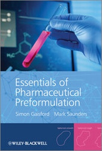 Enlarge image Cover: Essentials of Pharmaceutical Preformulation - Wiley