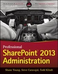 Cover: Professional SharePoint 2013 Administration - Wrox Press