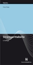 Cover: Streitwerttabelle - Deutscher Anwaltverlag