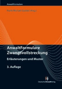 Abbildung von: AnwaltFormulare Zwangsvollstreckung - Deutscher Anwaltverlag