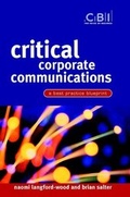 Cover: Critical Corporate Communications - Wiley