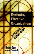 Cover: Designing Effective Organizations - Wiley