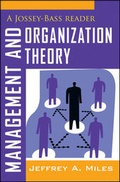 Cover: Management and Organization Theory - Jossey-Bass