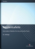 Cover: Kostentafeln - Deutscher Anwaltverlag