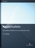 Cover: Kostentafeln - Deutscher Anwaltverlag