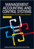 Cover: Management Accounting and Control Systems - Wiley