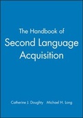Cover: The Handbook of Second Language Acquisition - Wiley