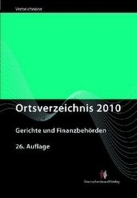 Abbildung von: Ortsverzeichnis 2010 - Deutscher Anwaltverlag