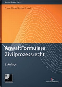 Abbildung von: AnwaltFormulare Zivilprozessrecht - Deutscher Anwaltverlag