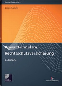 Abbildung von: AnwaltFormulare Rechtsschutzversicherung - Deutscher Anwaltverlag