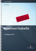 Cover: Streitwerttabelle - Deutscher Anwaltverlag