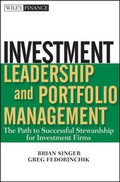 Cover: Investment Leadership and Portfolio Management - Wiley