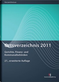 Abbildung von: Ortsverzeichnis 2011 - Deutscher Anwaltverlag