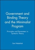 Cover: Government and Binding Theory and the Minimalist Program - Wiley