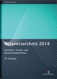 Abbildung von: Ortsverzeichnis 2014 - Deutscher Anwaltverlag