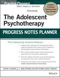 Enlarge image Cover: The Adolescent Psychotherapy Progress Notes Planner - Wiley