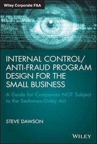 Abbildung von: Internal Control/Anti-Fraud Program Design for the Small Business - Wiley